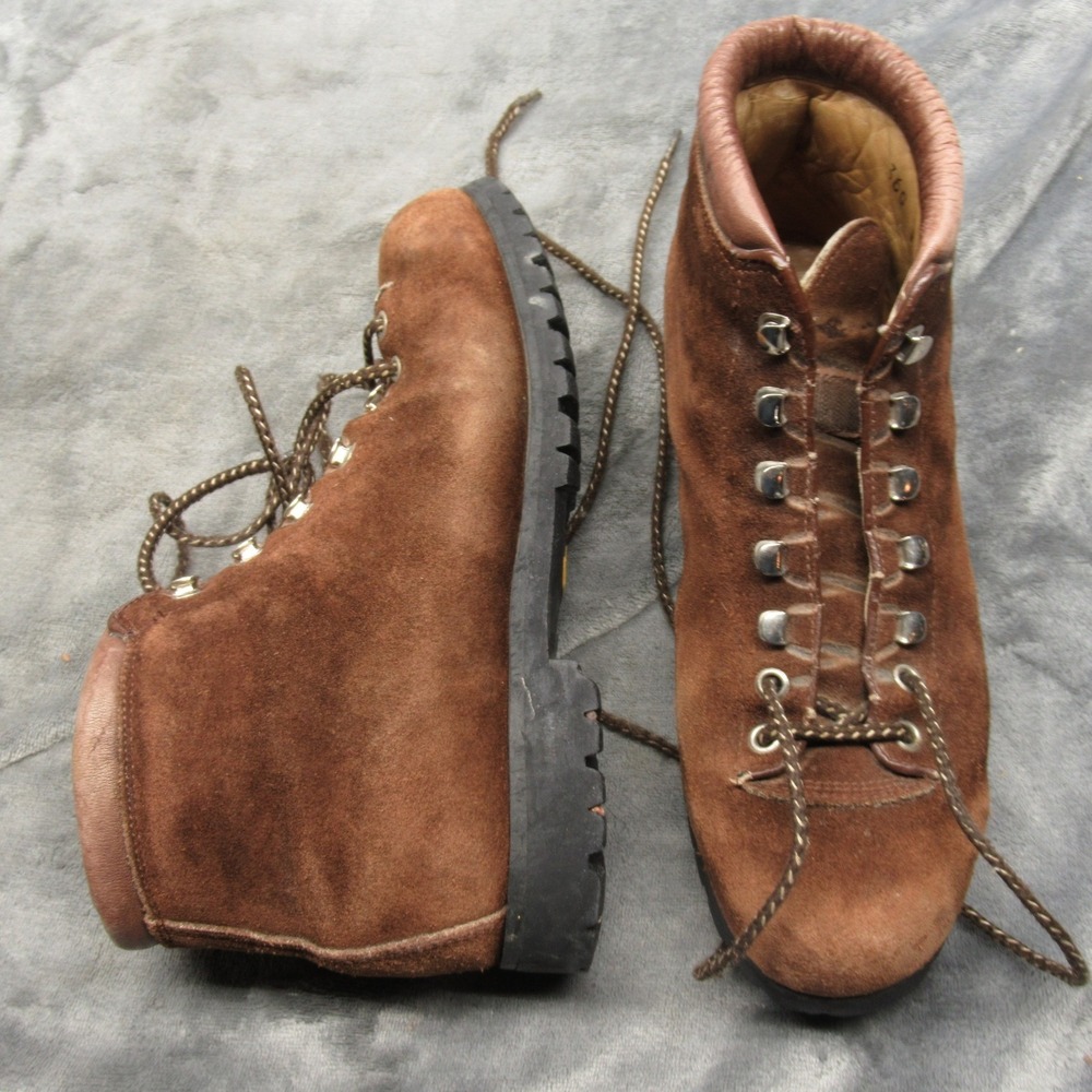 Calzaturificio The Alps Fabiano Women 8.5N Boots Suede Leather Mountaineer ITALY